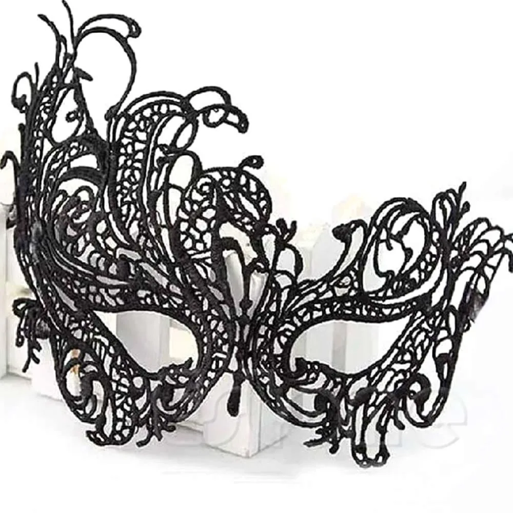 

1PC Black Vintage Sexy Women Elegant Prom Party Dress Lace Eye Face Mask Masquerade