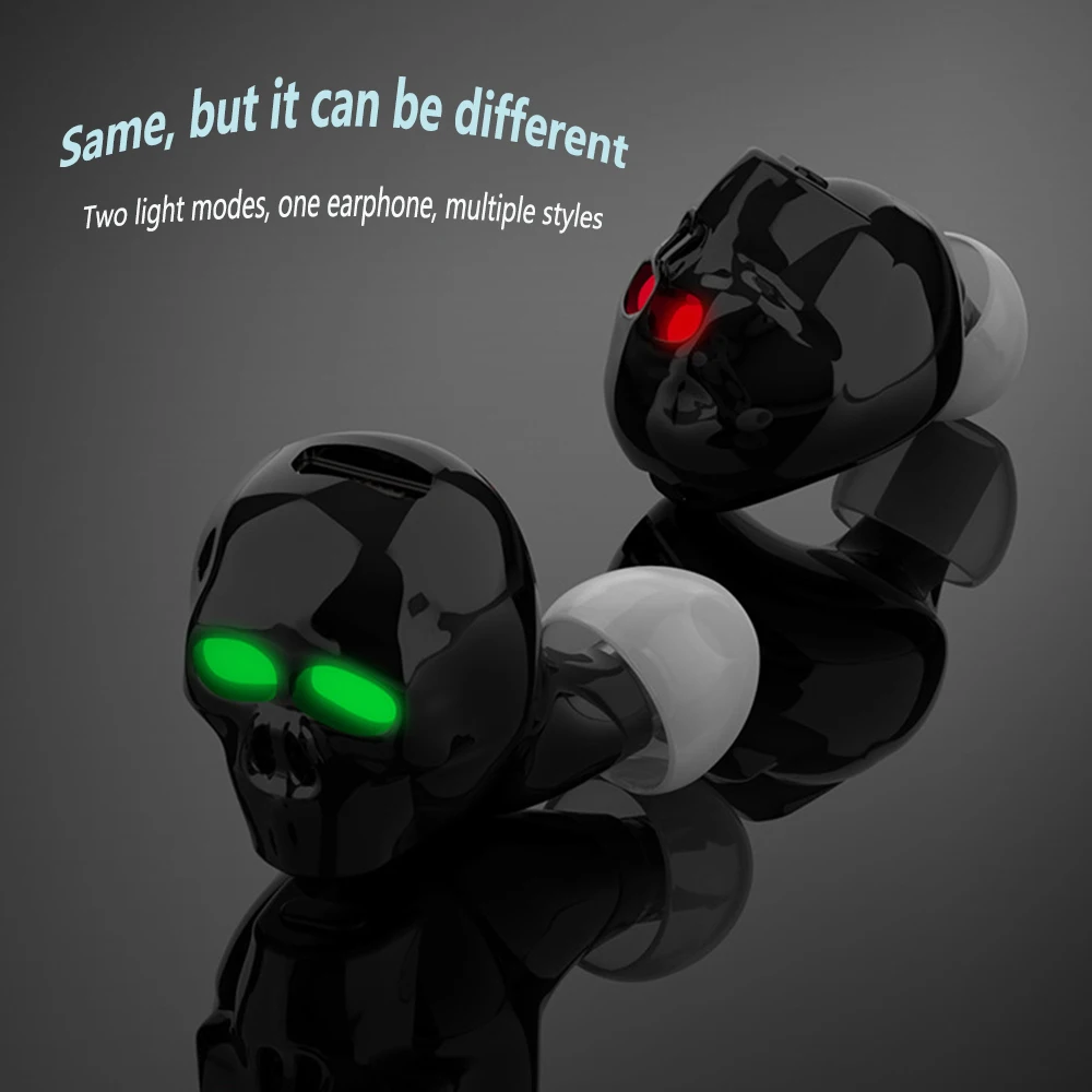 Skull Bone wireless Bluetooth Earphone with Microphone Noise Cancelling Hi Fi Handsfree Bass Stereo Mini Micro Earbud Earpiece