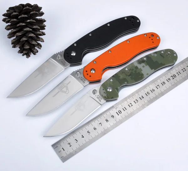 Online Valiente luchador modelo RAT 1 AUS 8 hoja G10 manejar ON8860 cuchillo plegable táctico supervivencia Camping caza rescate EDC herramienta portátil