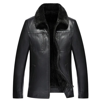 

2019 Winter New Thick Veste Cuire Homme