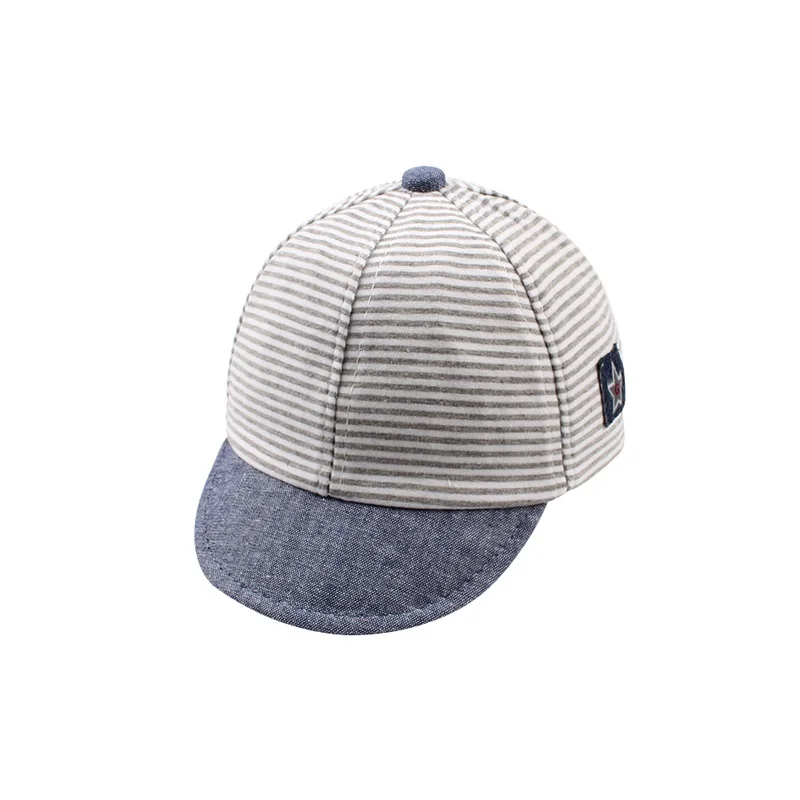 Fashion Striped Baby Cap For Boys Mesh Breathable Summer Cap Star Girls Baseball Cap 6-24M Toddler Summer Baby Boys Clothing (20)