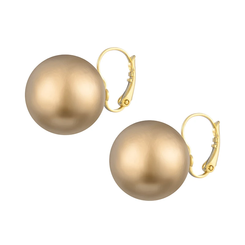 

Simulated Pearl Clip On Earring 3 Colors Elegant Women Statement Earrings Fashion Party Jewelry boucle d'oreille femme 2019