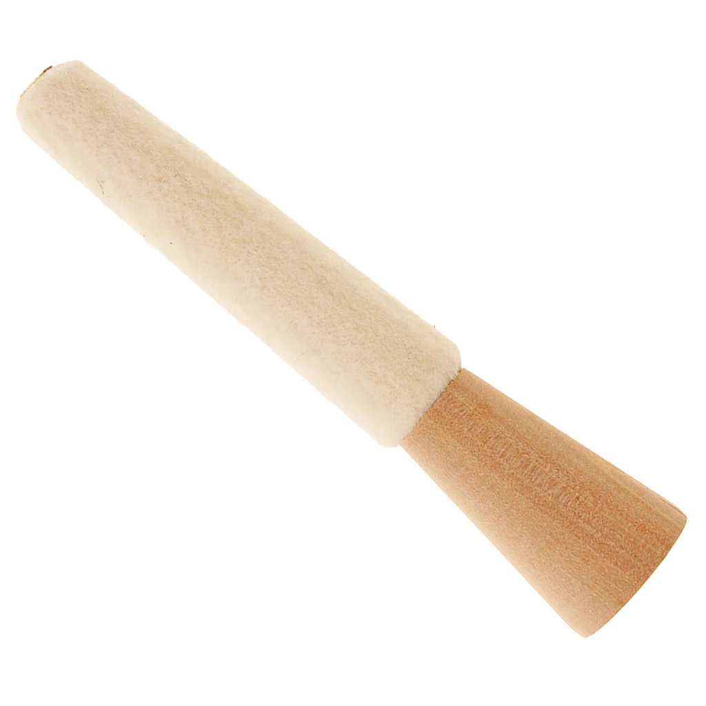 MagiDeal Mounted Felt Cone Type on Wood Inside Ring Jewelry Polishing Tool
