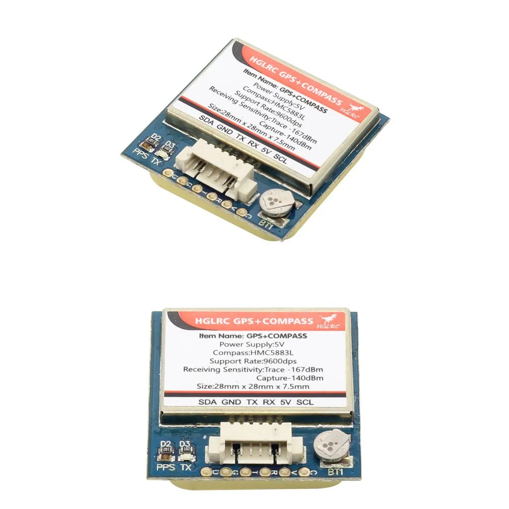 

OMESHIN HGLRC GPS&COMPASS U8 GPS & HMC5883L Compass For FPV Racing Drone RC Quadcopters