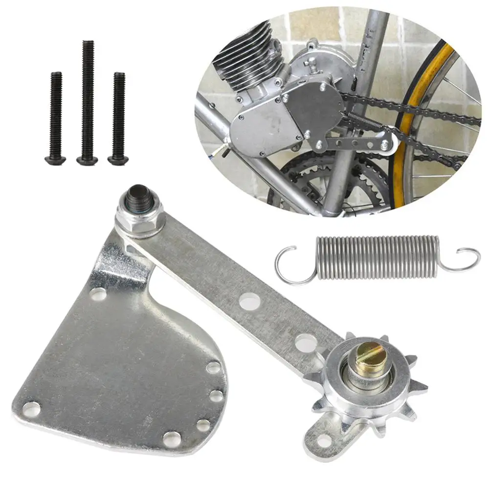 

2019 Hot Sale New Spring Loaded Chain Tensioner Fit For 49cc 50cc 66cc 80cc Engine Motorized Bike Silver