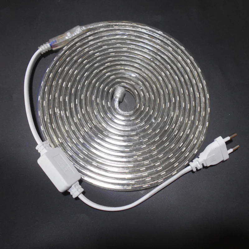 

LED Strip Light SMD 5050 AC 220V LED Strip Flexible Light 1M/2M/3M/4M/5M/6M/7M/8M/9M/10M/15M/20M +Power Plug,60leds/m 230V 240V