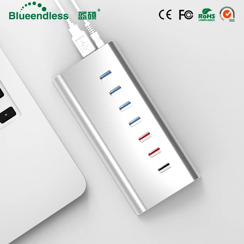 Супермногофункциональный USB 3 0 10 портов аксессуары для компьютера из алюминия