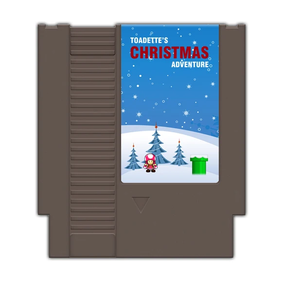 

Toadette's Christmas Adventure Game Card For 72 Pin 8 Bit Game Player