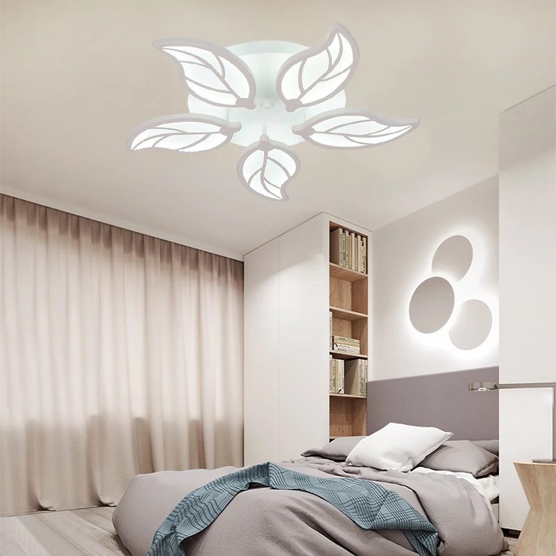 Современный светодиодный светильник для спальни, столовой, белый акриловый потолочный светильник