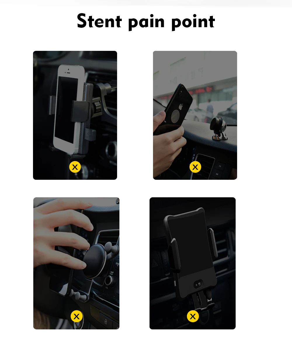  Universal Wireless Car Quick Charger Smart Automatic Clamp Phone Holder Stand for iPhone for Samsung S9 plus for Xiaomi Huawei (8)