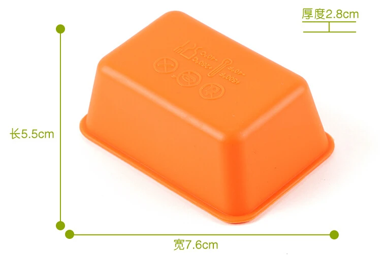 10 шт. прямоугольная силиконовая маленькая буханка силиконовая форма для выпечки кексов E149