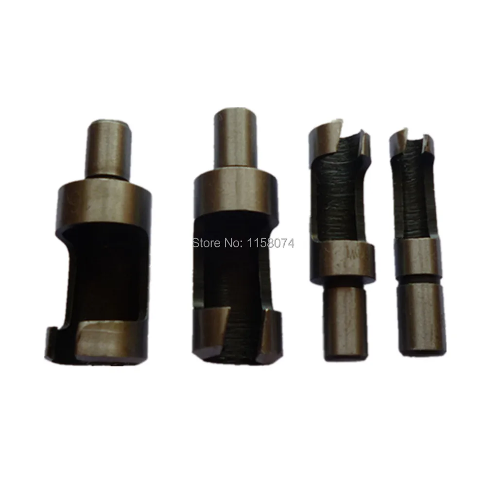 4pcs Wood Plug Cutter Straight 6mm 10mm 13mm 16mm Woodworker Wood Drilling Tennon Plug Hole