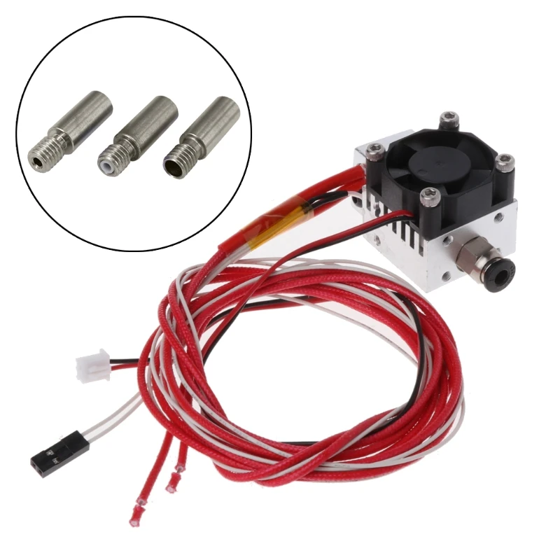 3D Printer Parts Aluminium Extruder With Cooling Fan For PLA/ABS Filament 1.75mm 3D Printer Accessories