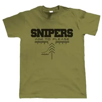 

2019 Hot sale Snipers Aim To Please, Mens Gamer, Airsoft or Paintball T Shirt