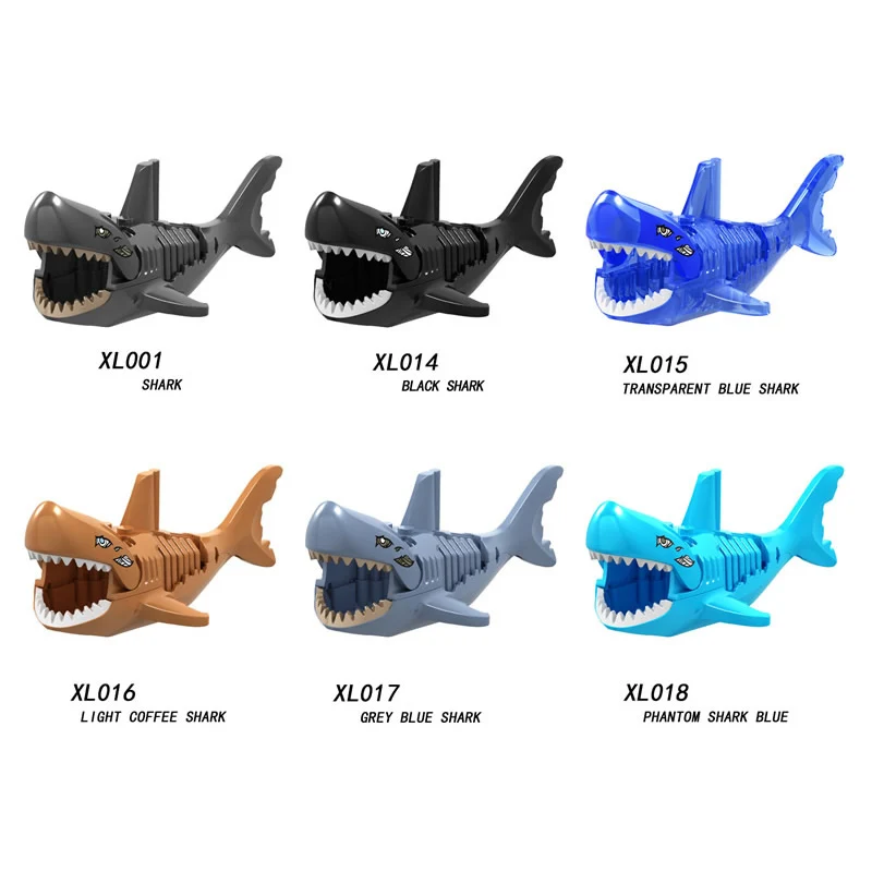

Ghost Zombie Shark Building Blocks Single Sale Pirates of the Caribbean Building Bricks Action Figures Bricks Children Toys Kids