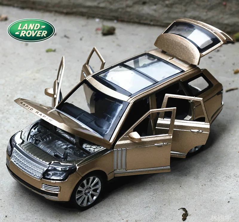 

Collectible Cool SUV 1:24 for land Rover Range Rover Die-cast Car Models toy for Children Rapid Rapir Van with Sound Light gld1