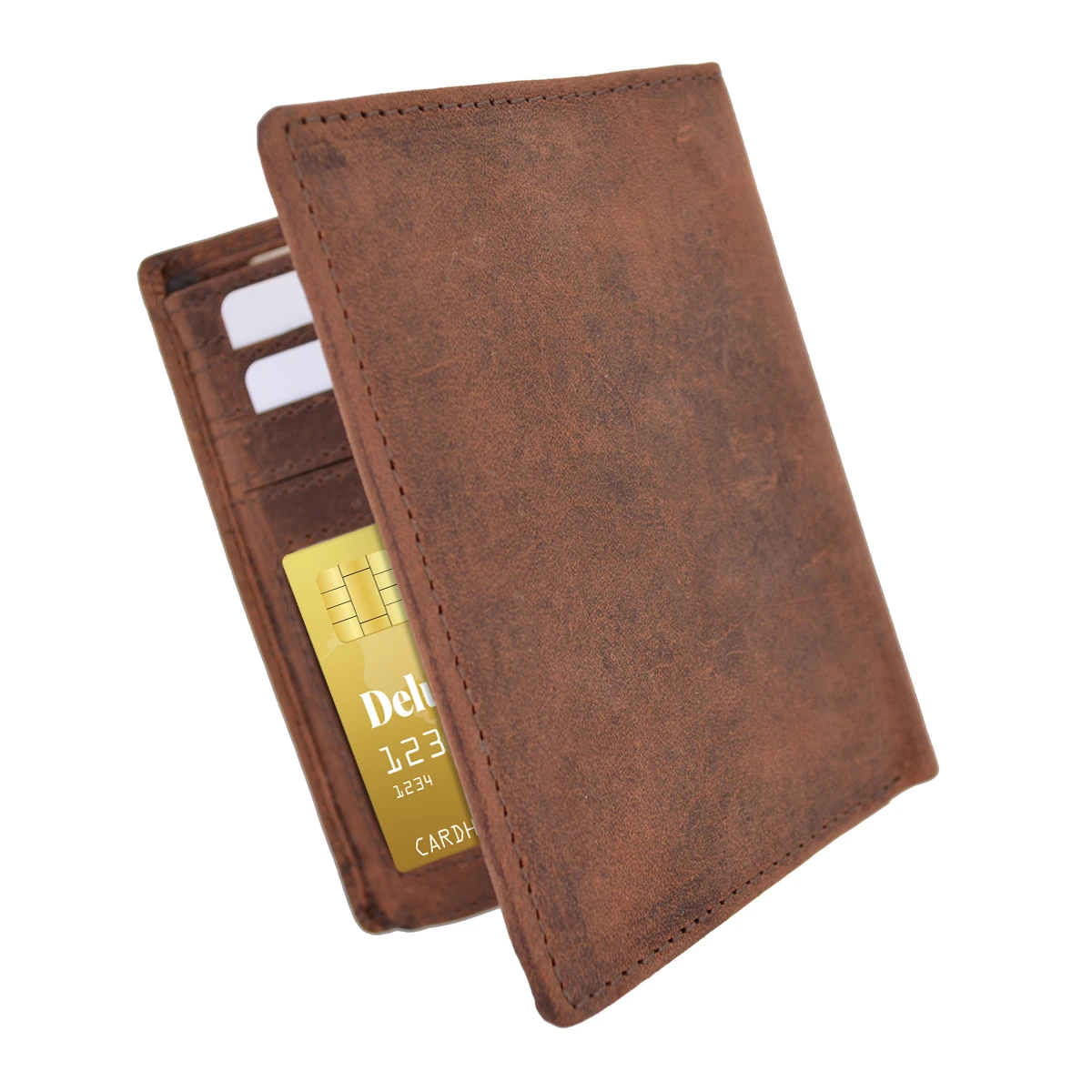 AFONiE Distressed RFID Blocking European Style Wallet (2)