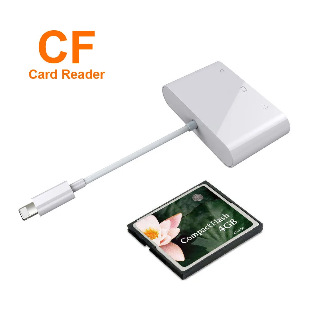 6 в 1 SD TF CF SDHC XD M2 Card Reader зарядки адаптер для IPhone XS MAX XR 3 X 5S 7 8 P|Картридеры| |