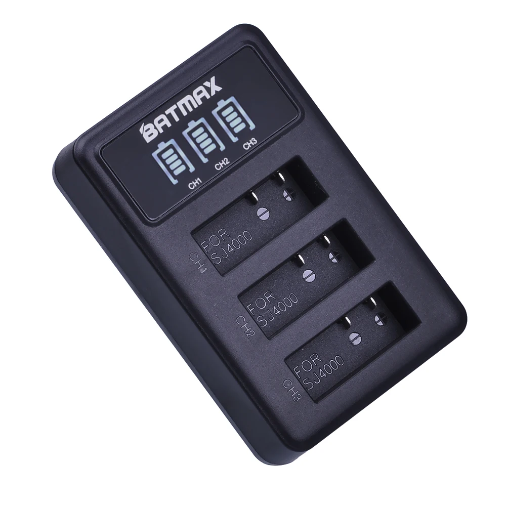 Batmax светодиодный 3 Порты и разъёмы USB Зарядное устройство для спортивной экшн