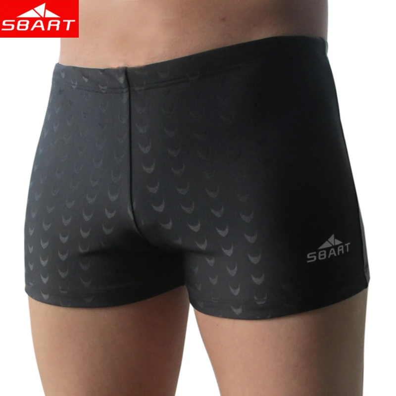 

SBART Men's Boxer Swim Trunks Shark Skin Print Men Swimming Bathing Suits Trunks Water Sportswear Swimsuit Boxer Swimming Trunks