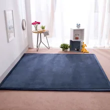 Супер мягкий коралловый коврик для гостиной, Простой японский стиль, большой ковер для гостиной, напольный коврик татами, детский нескользящий коврик для ползания