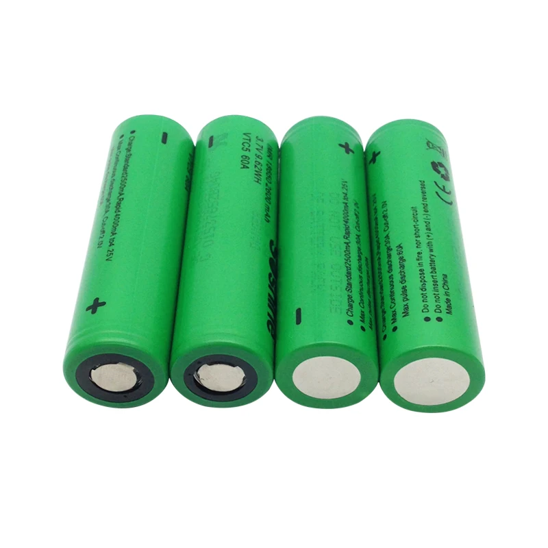 original Soshine 18650 VTC5 2600mAh rechargeable battery 18650 VTC5 3.7V Li-ion battery maximum discharge current 30A for E-Ci