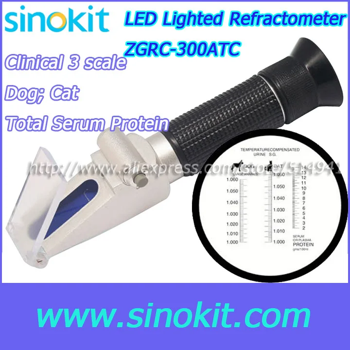

Professional Dog and Cat animal Clinical Refractometer - ZGRC-300ATC