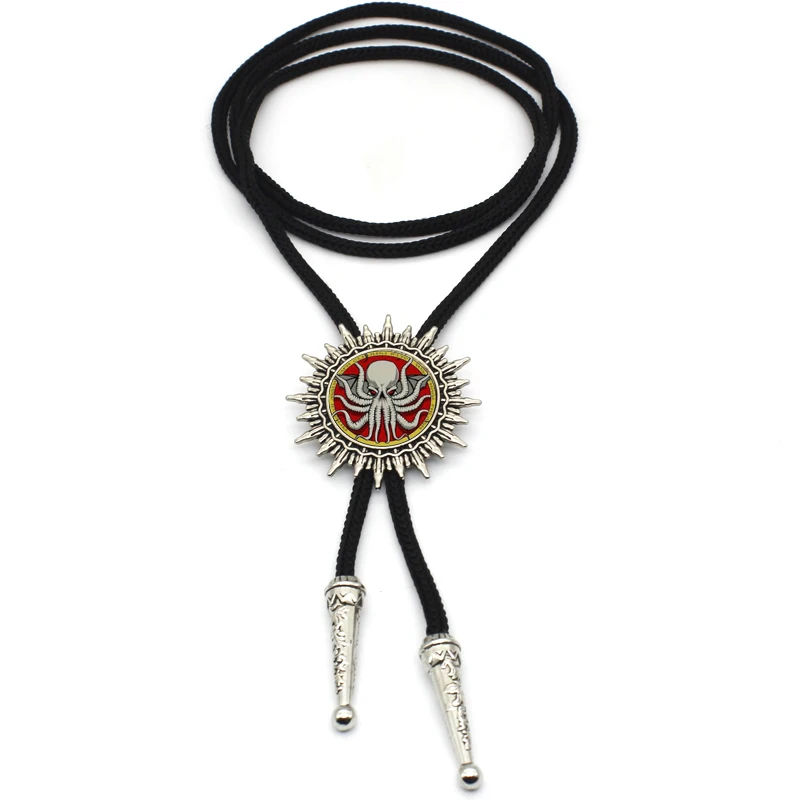 BOLO-0014 Новое поступление Cthulhu R'lyeh Sigil Bolo Tie стимпанк Вдохновленный H.P. Loveccraft ожерелье стеклянный купол шеи галстук ювелирные изделия