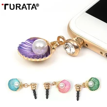 TURATA жемчужный корпус мобильного телефона 3,5 мм разъем для наушников Порт Музыка Аудио Пылезащитная пробка Декор протектор для OPPO VIVO huawei