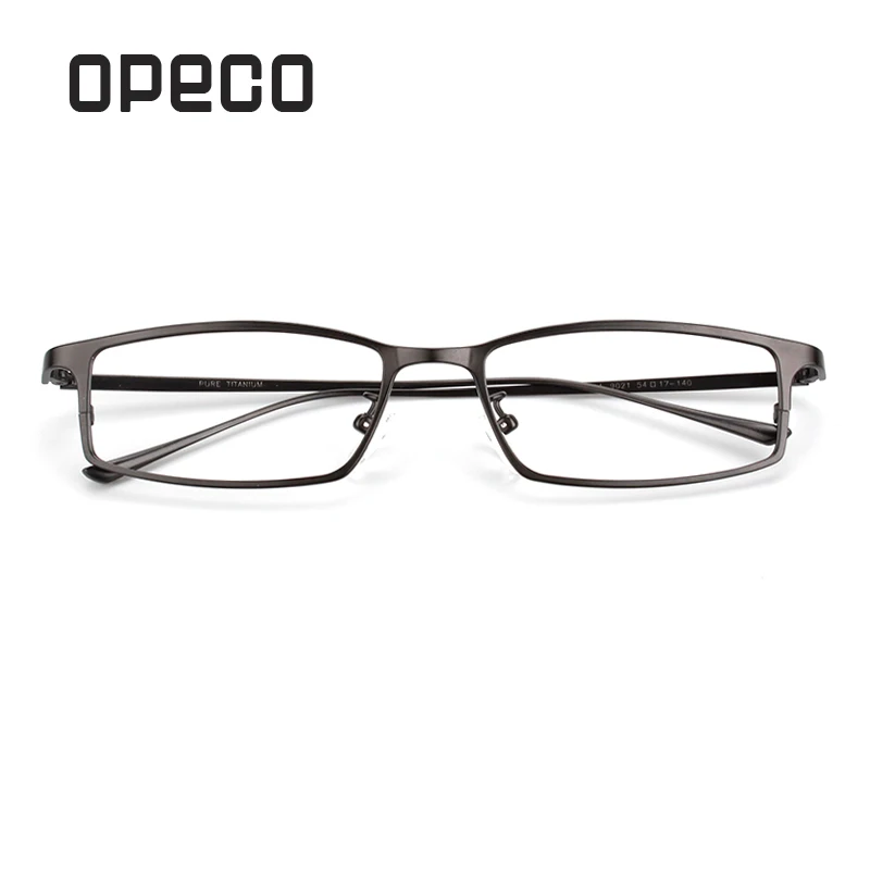 

Opeco pure titanium men's business eyeglasses including RX lenses prescription eyewear frame RX recipe male spectacles 9021