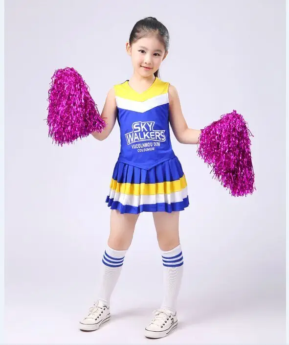 Girl Cheerleaders clothing Children Cheerleading Clothes Ballroom Dance
