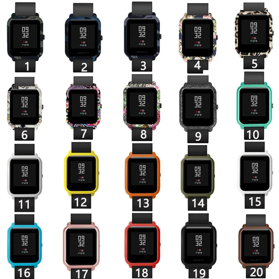 Красочный чехол для часов Xiaomi Huami Amazfit Bip Bit youth аксессуары заменить Защитная