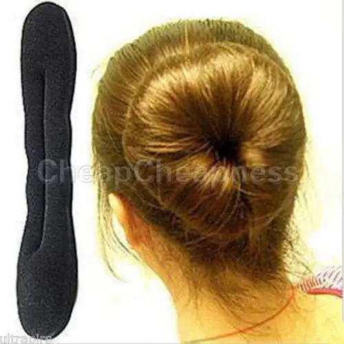 الفتيات النساء الشعر الإعصار التصميم كعكة صنع أداة ل الإسفنج الأسطوانة Hairdisk مشبك شعر