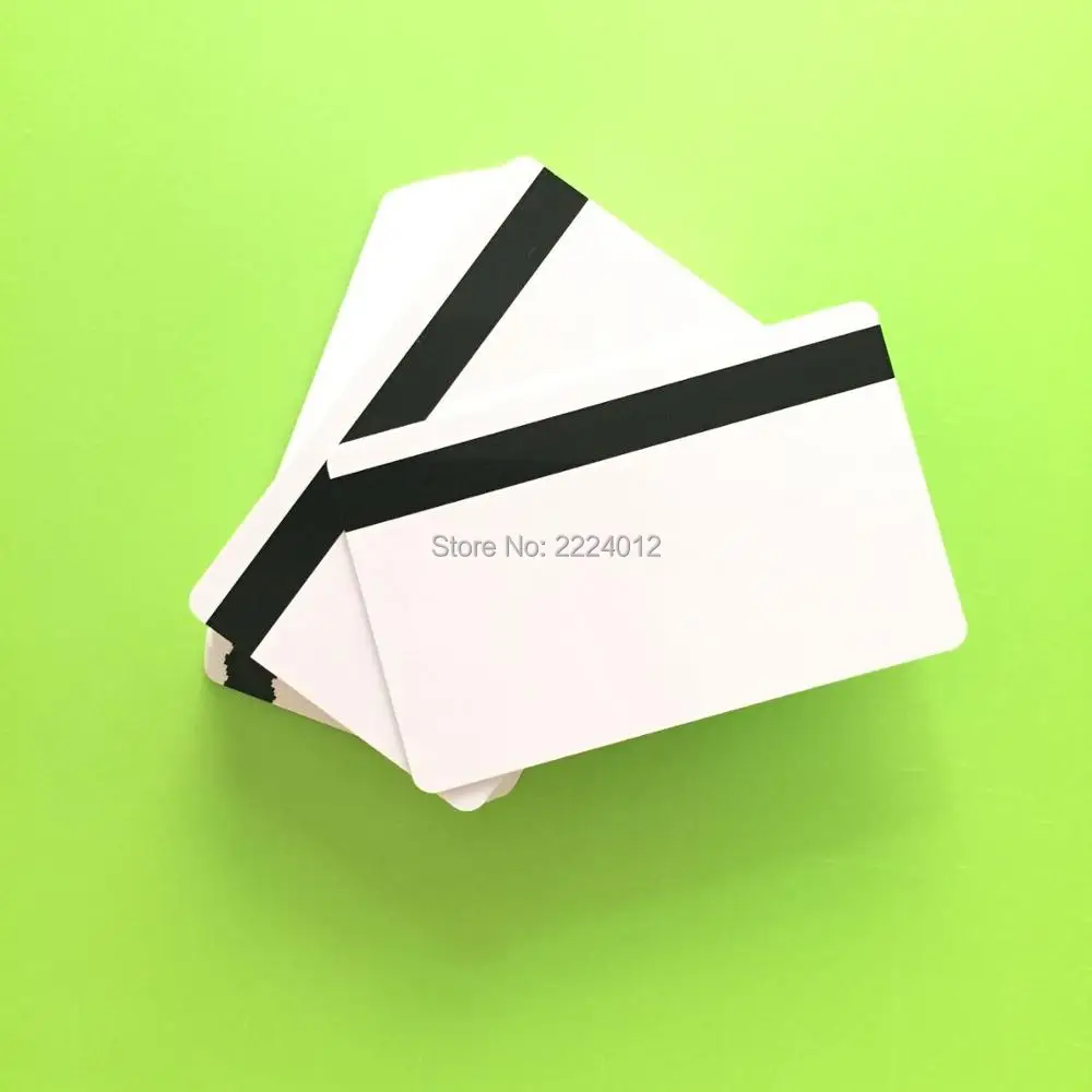 

200 Pcs/ Pack White CR80 PVC C redit Card Hi Co Magnetic Stripe Blank Card 30 mil for ID Printers