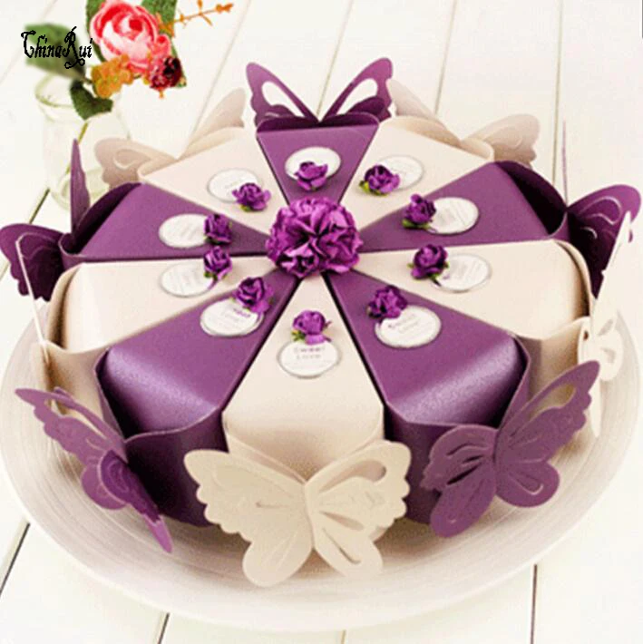 Бабочка бумажный шоколадный подарок, конфеты коробка для чаепития на свадьбе или дне рождения вечерние пользу