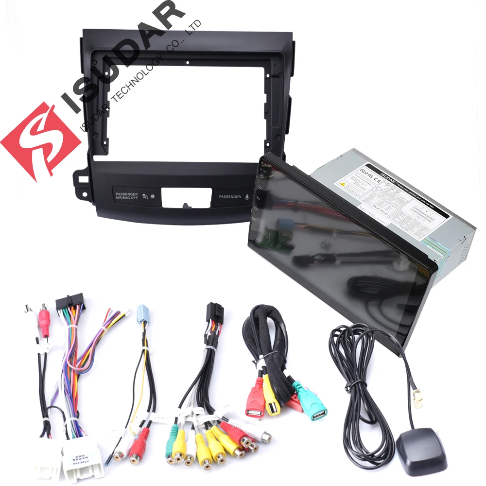 Perfect Isudar Android 9 2 Din Car Multimedia Player For MITSUBISHI/OUTLANDER 2007-2012 Auto Radio GPS Navigation Video Audio DSP DVR FM 5