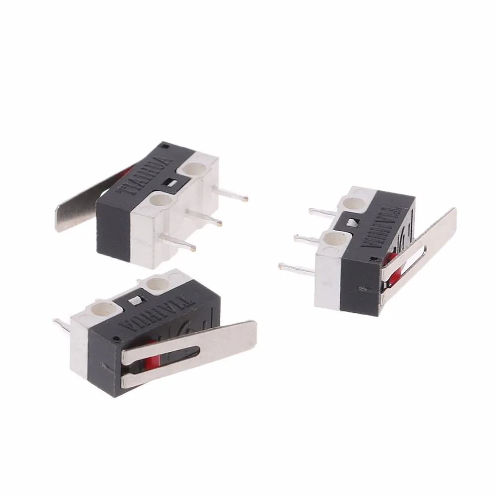 10 шт. 2A 125V 3PIin микро концевые переключатели рычаг роликовый Привод SPDT
