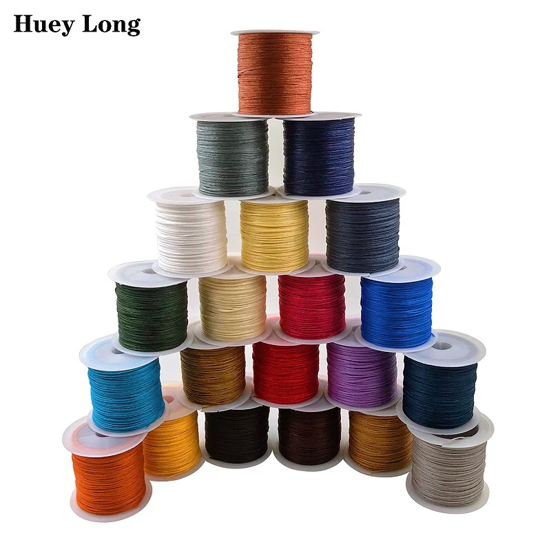 

150D wax thread 50 meters Leather decorative sewing thread DIY Handmade Flat Wax Line Silicon wax wire Leather splicing