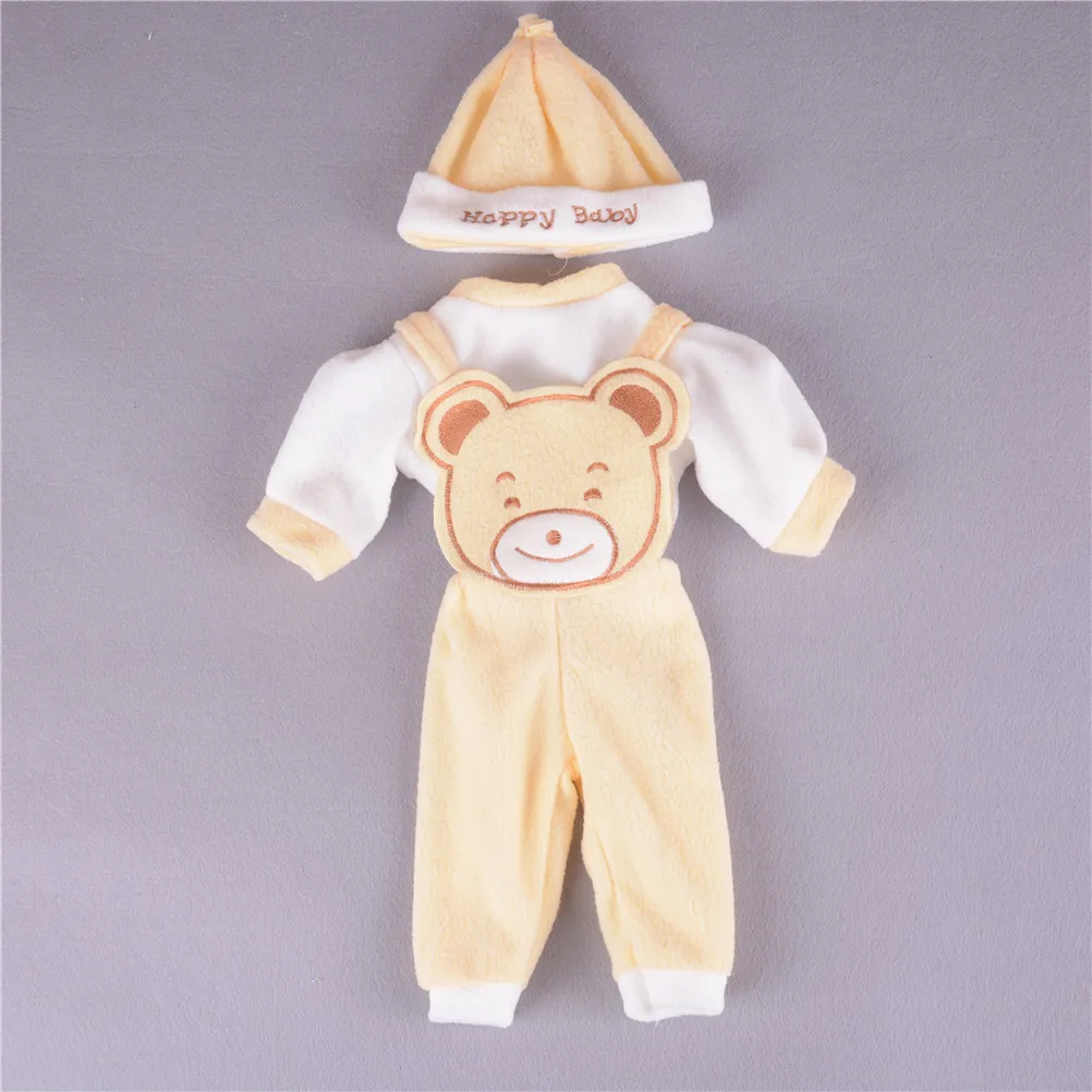 3 шт./компл. лучшие подарки для 50 см Reborn Baby Doll Pick модная Кукла одежда шляпа костюм 4