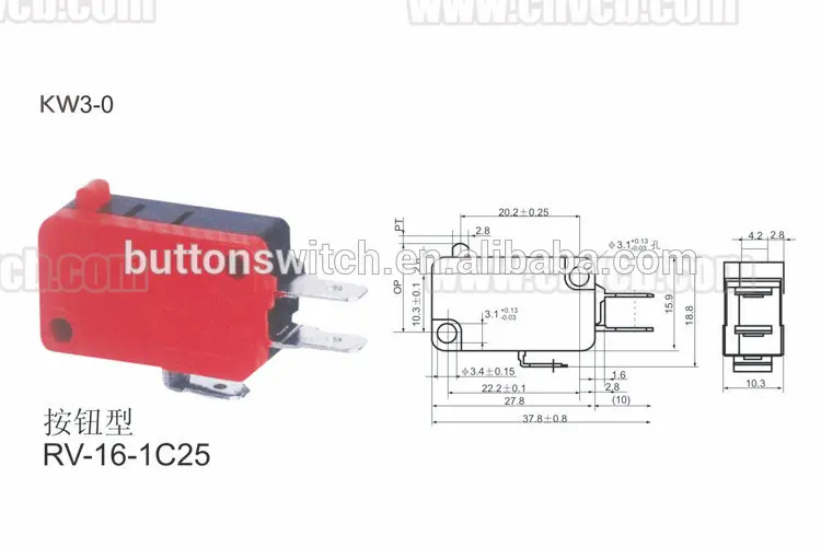 ibc kw3 0 electronic push button type micro switch light force kw3
