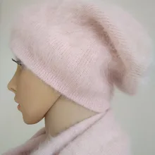 Женская зимняя теплая шапка, женские милые плюшевые норковые кашемировые шарфы с норковой кашемировой шляпой, женские модные шапки, Z471