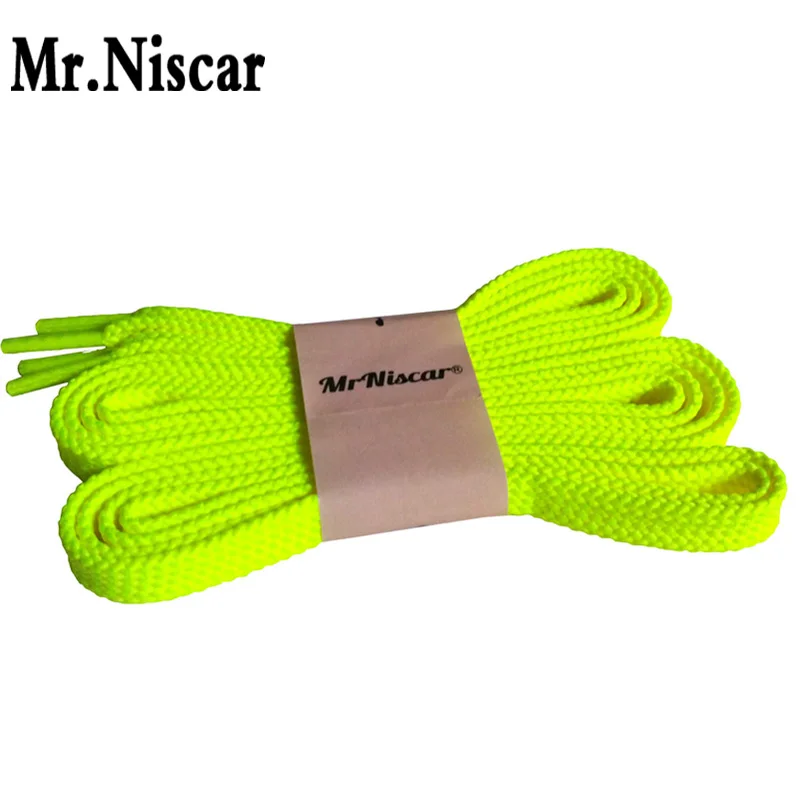 

Mr.Niscar 2 Pair Fluorescent Yellow Flat Shoelaces for Men Women Casual Canvas Shoes Brand Shoelace Sneaker Shoe Laces Strings