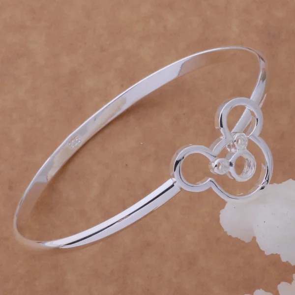 AB044 Оптовые посеребренные покрытые браслеты модные ювелирные изделия mikey/gfnaowua