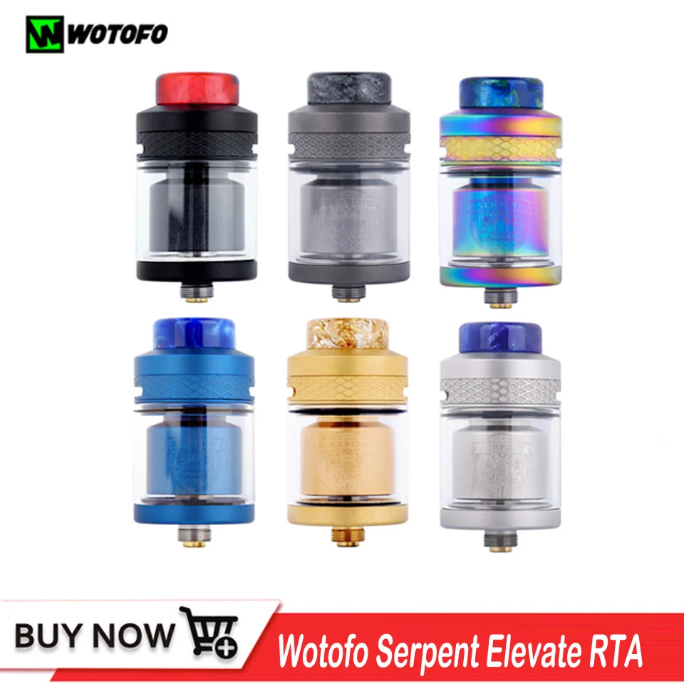

Original Wotofo Serpent Elevate RTA Atomizer Tank 3.5ml 510 Thread Vaporizer Vape Tank Rebuilding Dripping Top Filling Atomizer
