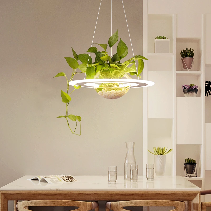 

Diameter 480mm Modern led Round Chandelier for dining Room living room kitchen room table Home Deco Hanging Chandelier Fixtures