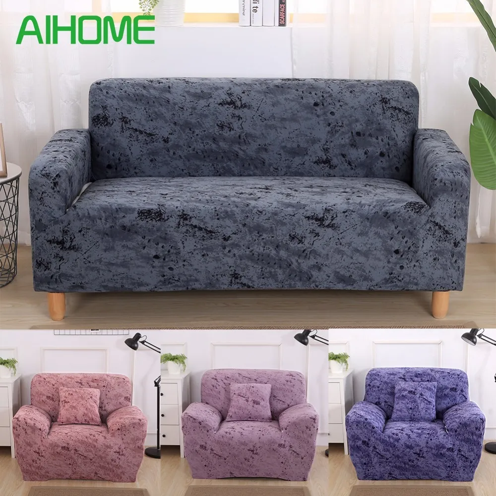 

Elastic Cotton Sofa Cover Slipcovers all-inclusive Couch Case for different Shape Sofa High Quanlity Solid Color European Style