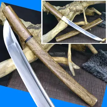 

TANTO SWORDS Handmade Japanese Samurai Veay Sharp Sword 1095 High Carbon Steel Blade Pear Wood Saya&Handle Collecation Katana