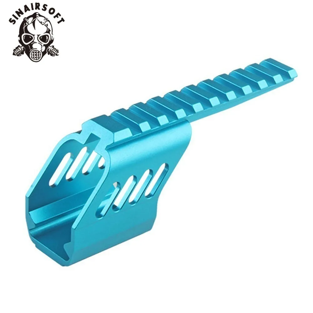 Тактический CNC алюминиевый Picatiny крепление база Fit Glock серии& совместимый газ Blowback GBB Пистолеты для страйкбола Пейнтбол Стрельба - Цвет: Blue