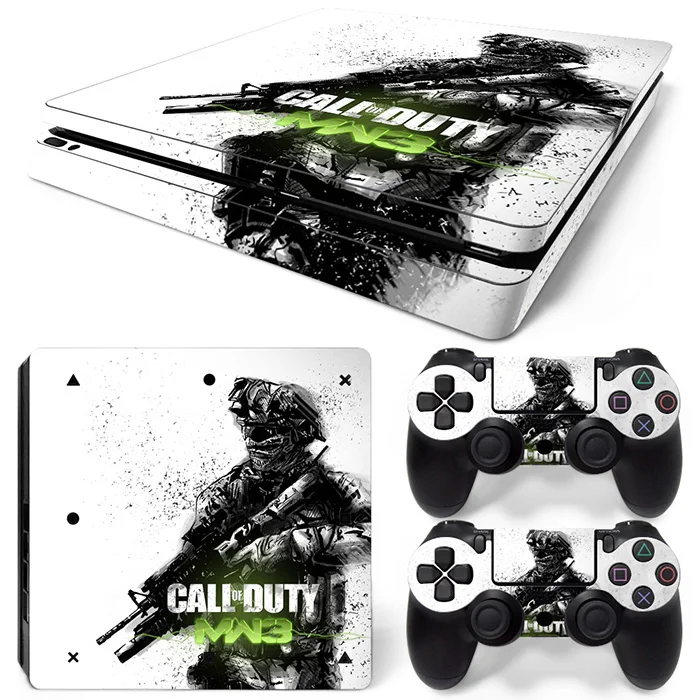 

C of D Vinyl Skin Stickers For Playstation 4 slim for PS4 Slim Console and controller Decals Cover free shipping