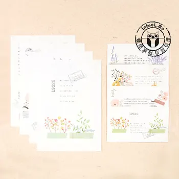 

Elegant 6 sheet letter paper+3 pcs envelopes +3pcs sealing sticker Letter pad Set writing paper Office&School Supplies